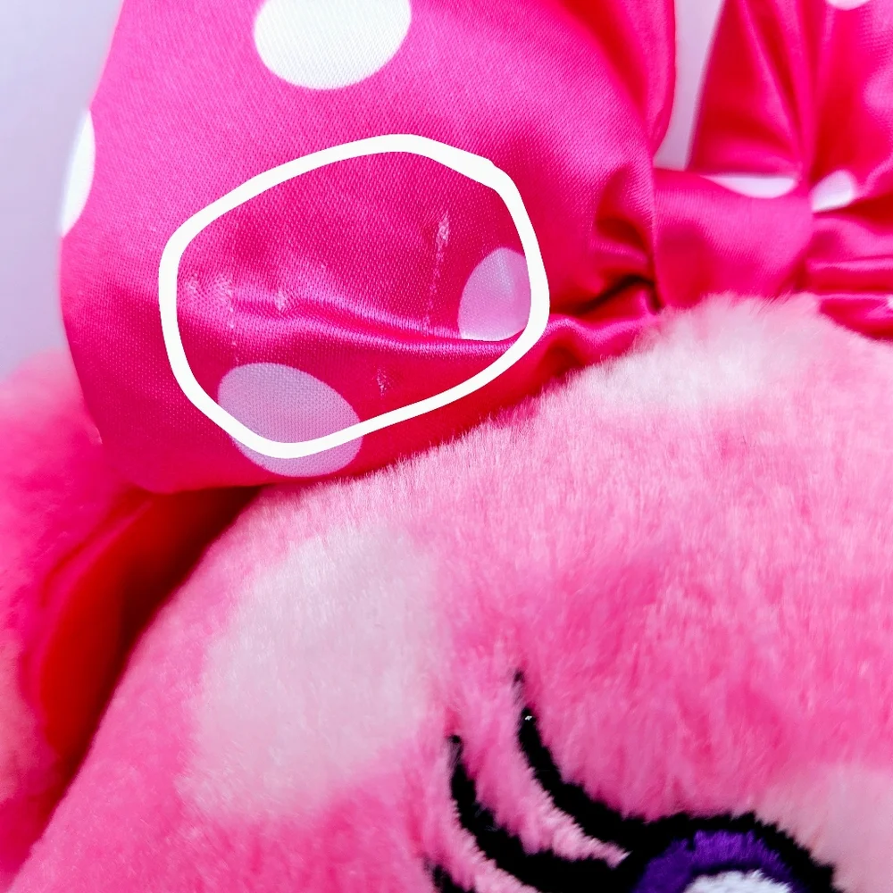-Build A Bear Disney MINNIE MOUSE Pink Polka Dots Stuffed Animal (Flaw Pi… - Picture 9 of 10